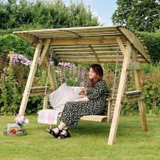 Miami Swing 2 Seater Wooden Garden