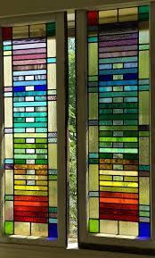 Stained Glass Rainbow Window Set Of 2