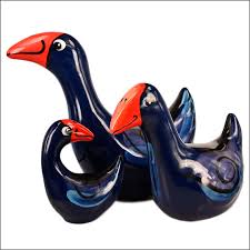 Ceramic Pukeko Garden Art Garden Art