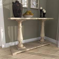 Large Rectangle Wood Console Table