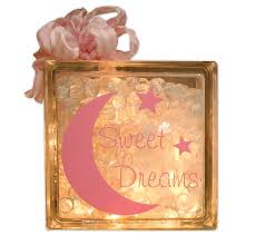 Sweet Dreams Glass Block Crafts Direct
