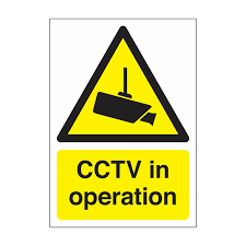 Cctv In Operation Signs Cctv In