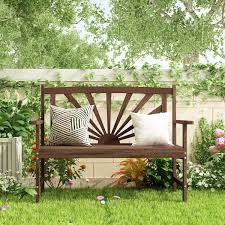 Solid Spruce Wood Outdoor Bench