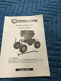 Strongway Deluxe Rolling Garden Seat
