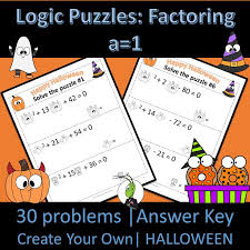 Logic Puzzles Algebra Activities