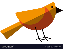 Geometric Shape Bird Icon Image Royalty