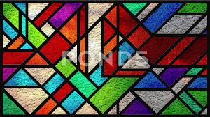 Stained Glass Art Deco Multicolor