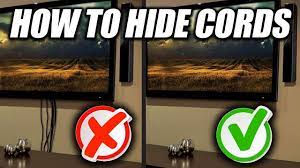 How To Hide Wall Mount Tv Cords