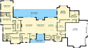 4 Bed Modern Ranch House Plan With Flex