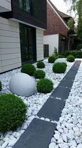 White Garden Landscaping Stones