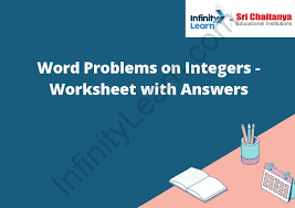 Word Problems On Integers Worksheet