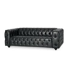 Midnight Faux Leather Sofa 107403
