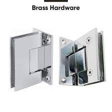 Shower Door Hinges Heavy Duty Short Back Plate With Chrome Finish By Fab Glass And Mirror Chrome