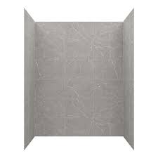 Miseno Msw786036 Readyset 78 X 60 X 36 Five Panel Alcove Shower Wall Kit Pietra Grey