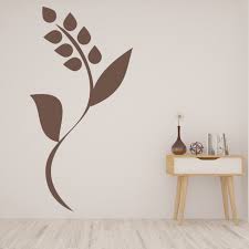 Simple Flower Fl Stem Wall Sticker