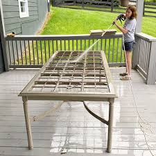 Tile Top Patio Table Makeover Chica
