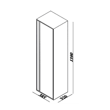 Lineart Icon 100 Cm Banyo Dolabı 1010