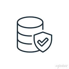 Data Storage Icon Thin Linear Data
