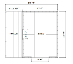 12x16 Barn With Porch Plans Barn Shed