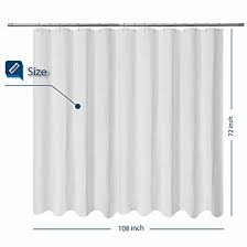 Wide Fabric Shower Curtain
