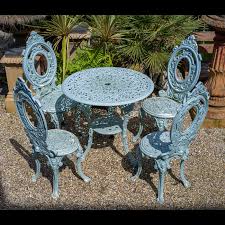 Set Of Antique Garden Table With Four