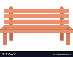 Wooden Bench Icon Royalty Free Vector