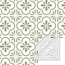 Wall Moroccan Tile Stencil T0055 For