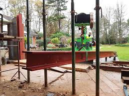 construction steel beam installation