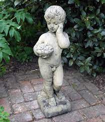 Classic Nude Boy Stone Garden Statue