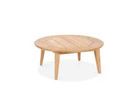 Modern Teak Round Patio Coffee Table