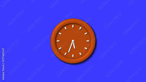 Best Brown Color 3d Wall Clock Icon On