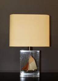 Acrylic Glass Table Lamp With Inclusion