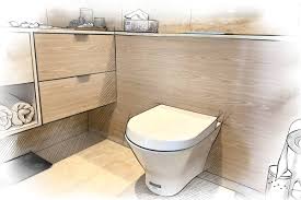 Toilet Cabinet Laminate Using Infeel