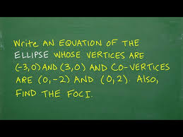 Let S Solve The Ellipse Problem Step