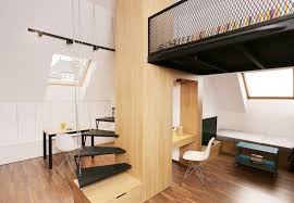 Small Apartment With A Loft Bedroom And