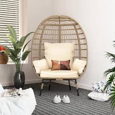 Upha Oversized Wicker Egg Chair Indoor