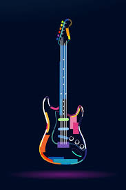 Abstract Electric Guitar From