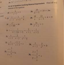 Solved 25 36 Equations Involving