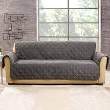 Dark Gray Polyester Sofa Slipcover