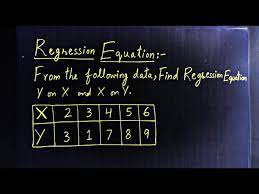 Regression Equation How To Find