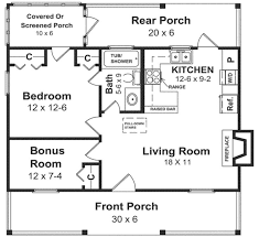 Beds 1 Baths 600 Sq Ft Plan 21 108