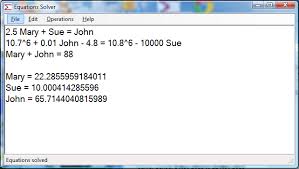 Linear Equation Solver In C Codeproject