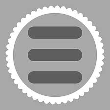 Circular Stamp Icon With Dark Gray And