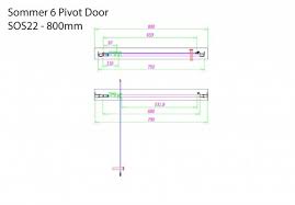 Sommer 6 Pivot Door Shower Enclosure