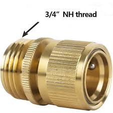 Garden Hose Quick Connect Solid Brass Quick Connector Garden Hose Fitting Water Hose Connector 3 4 Inch Ght Set Of 2