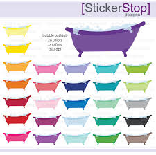 Clawfoot Tub Icon Digital Clipart