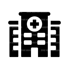 Hospital Svg Icon Vector Cut File For