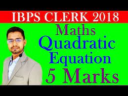 Maths Quadratic Equation Questions For