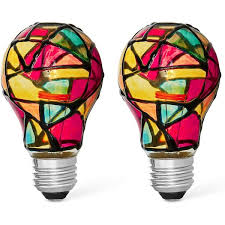 A19 Stained Glass Indoor Led Light Bulb