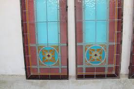 Italian Stained Glass Window Panels